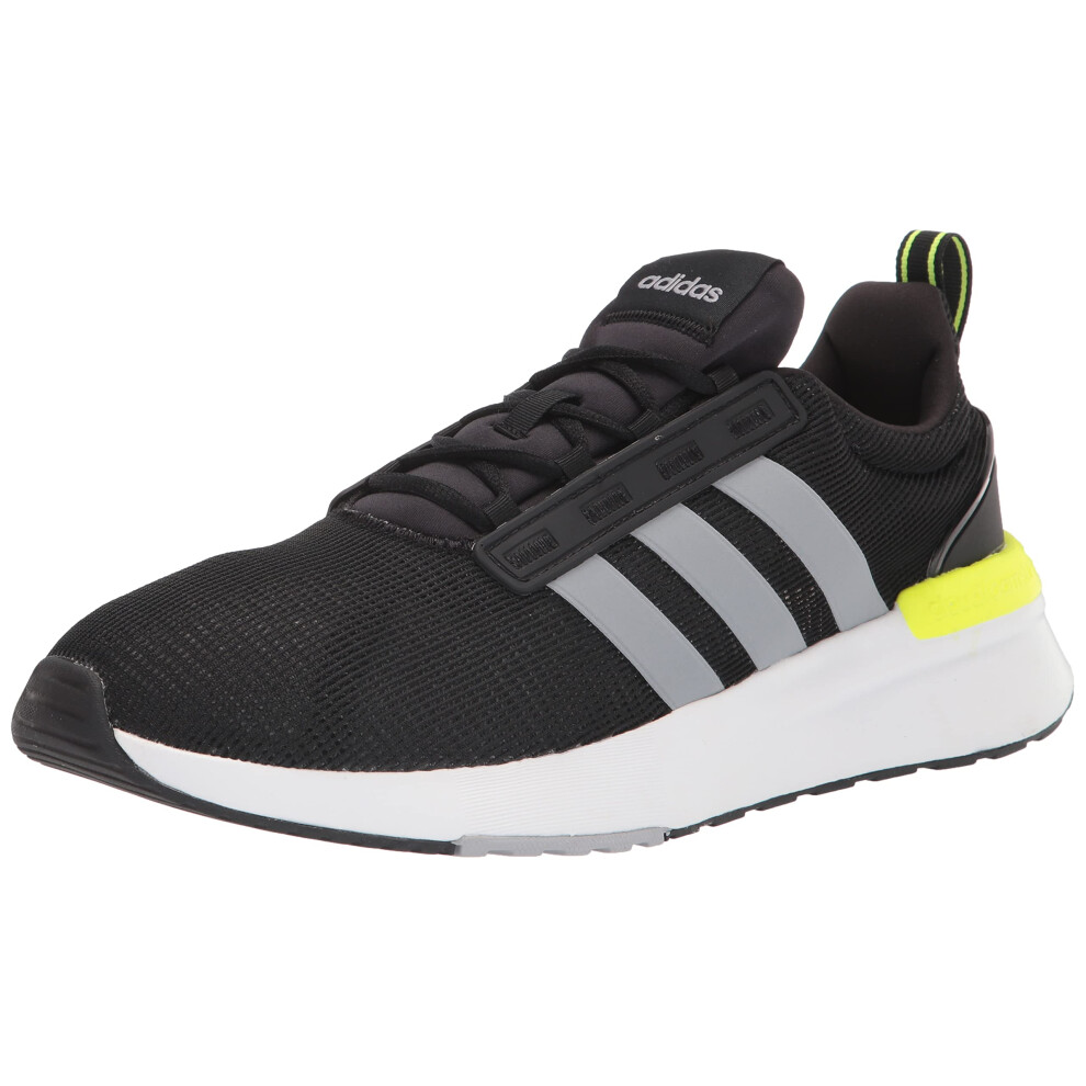 adidas Mens Racer Tr21 Running Shoe  core BlackSolar YellowWhite  13