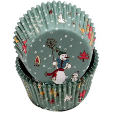 Chef Craft Pirottini per Cupcake Decorati, 50 pezzi, Verde/Rosso/Bianco
