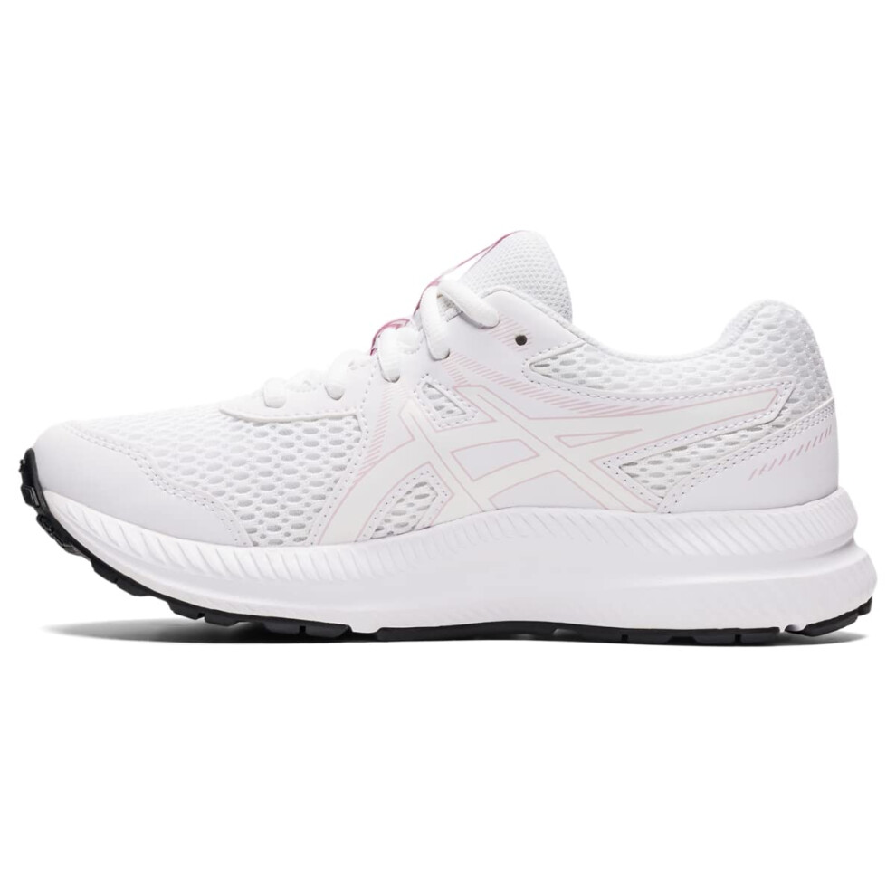 ASIcS Kids contend 7 grade School Running Shoe  65  WhiteBarely Rose