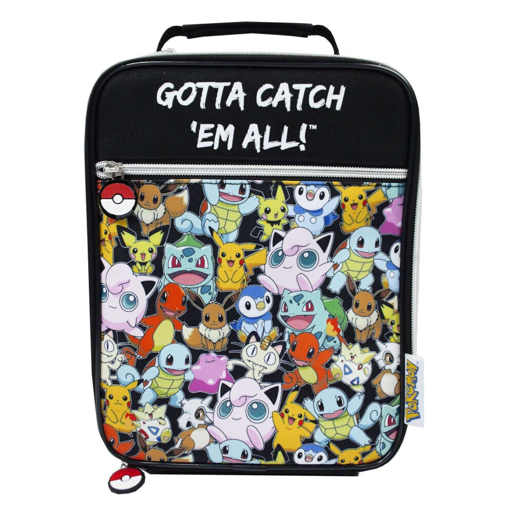 Pokémon Pokemon Gotta Catch Em All Lunch Bag Black