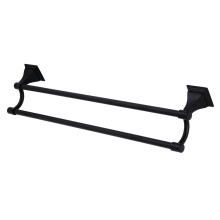 Kingston Brass BAH6123MB Monarch 24-Inch Dual Towel Bar Matte Black