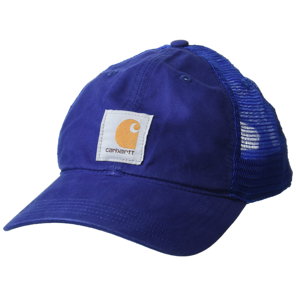 carhartt mens canvas Mesh Back Baseball cap  Scout Blue  One Size US