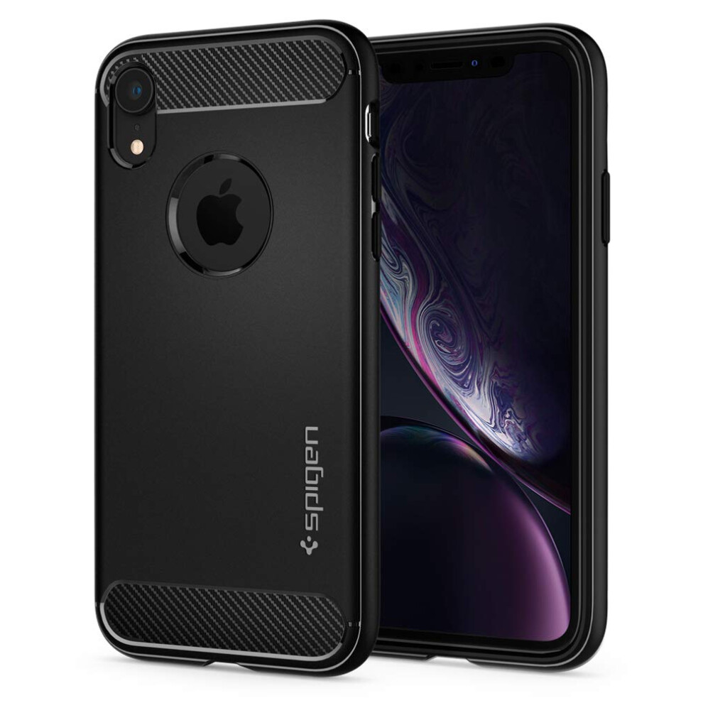 Spigen Rugged Armor Designed for iPhone XR case (2018) - Matte Black