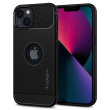 Spigen Rugged Armor Ontworpen voor iPhone 13 hoesje (2021) - Matzwart