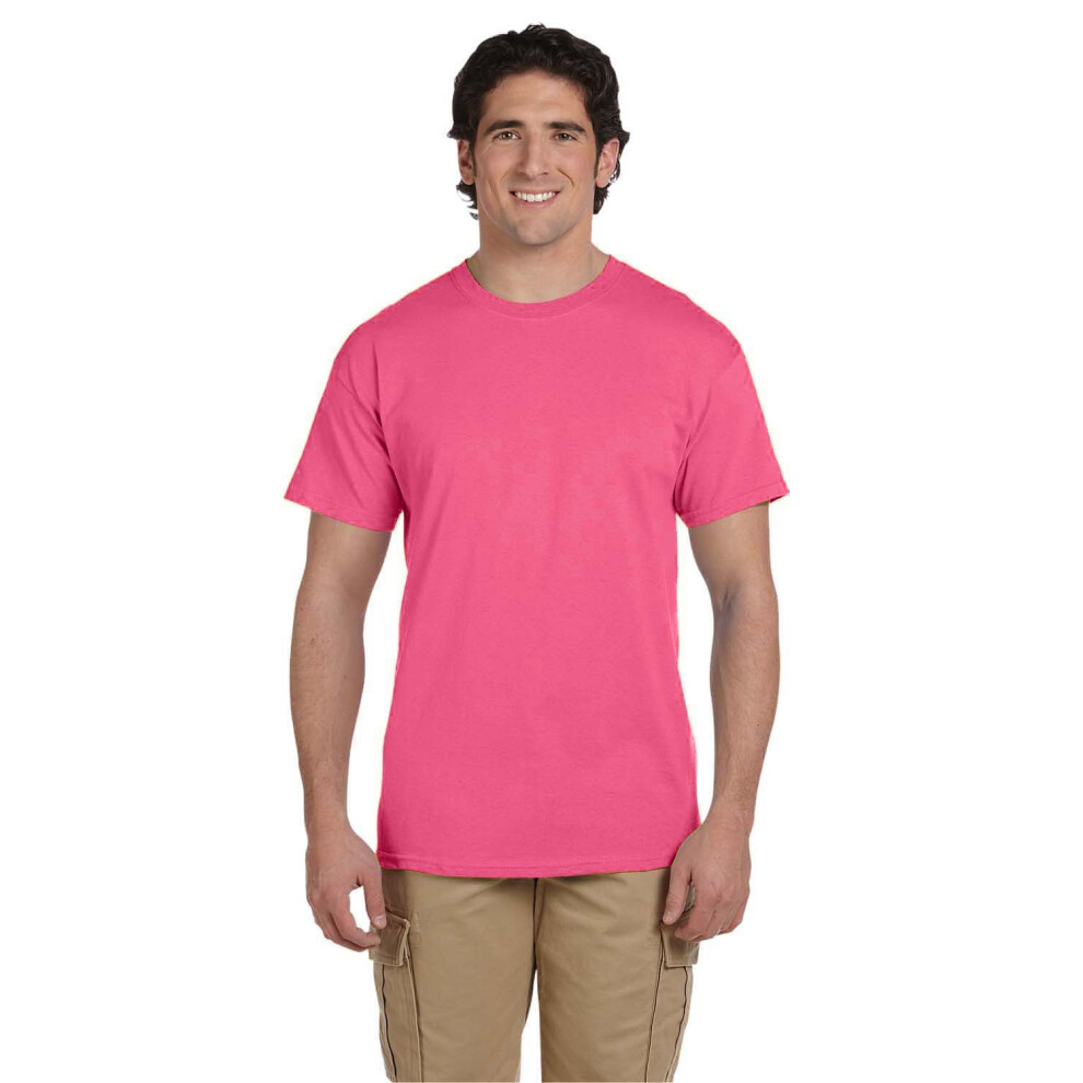 Fruit of the Loom 5 oz  100% Heavy cotton HD T-Shirt  3XL  NEON Pink