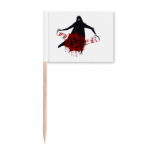 Flower Devil Exhibition Art Deco Fashion Toothpick Flags Marker Topper Party Decoration
