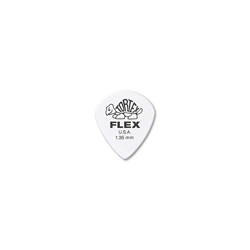 Jim Dunlop Tortex Flex Jazz III  135mm  White guitar Picks (468R135)