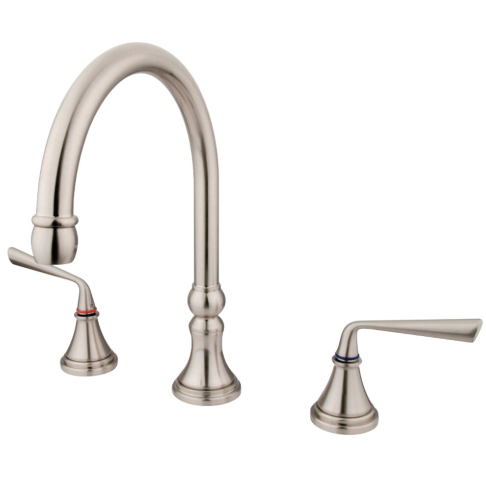 Kingston Brass KS2348ZL Silver Sage Roman Tub Faucet  Brushed Nickel