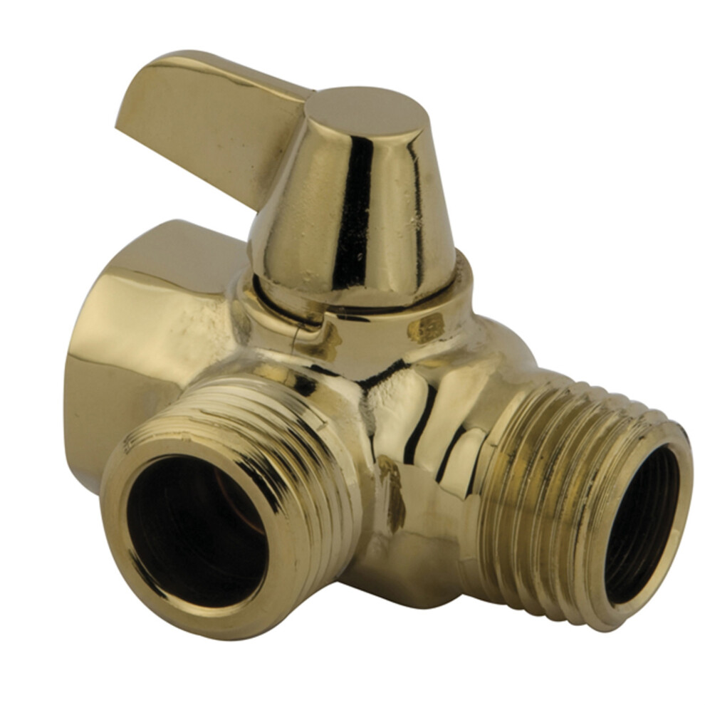 Kingston Brass K160a2 Wall Mount Shower Arm Diverter Polished Brass 663370124754