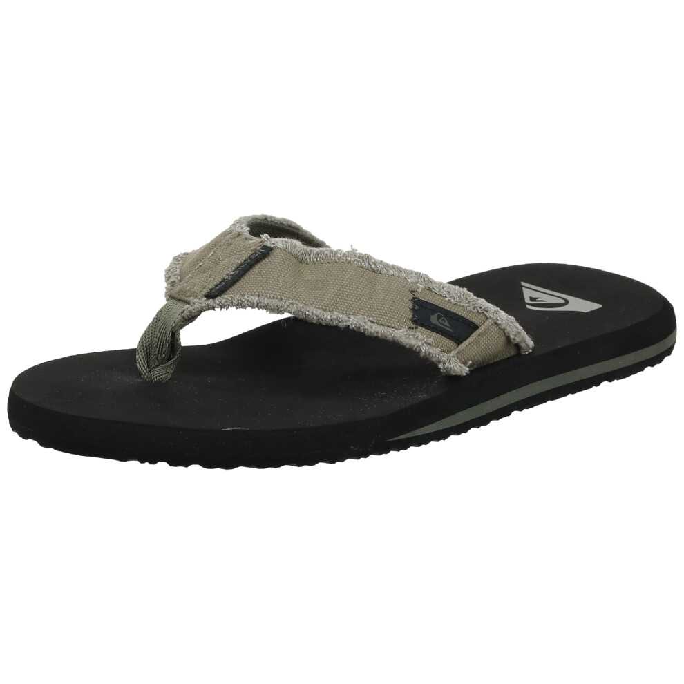 Quiksilver Mens Monkey Abyss 3 Point Sandal  greenBlackBrown  6 M US