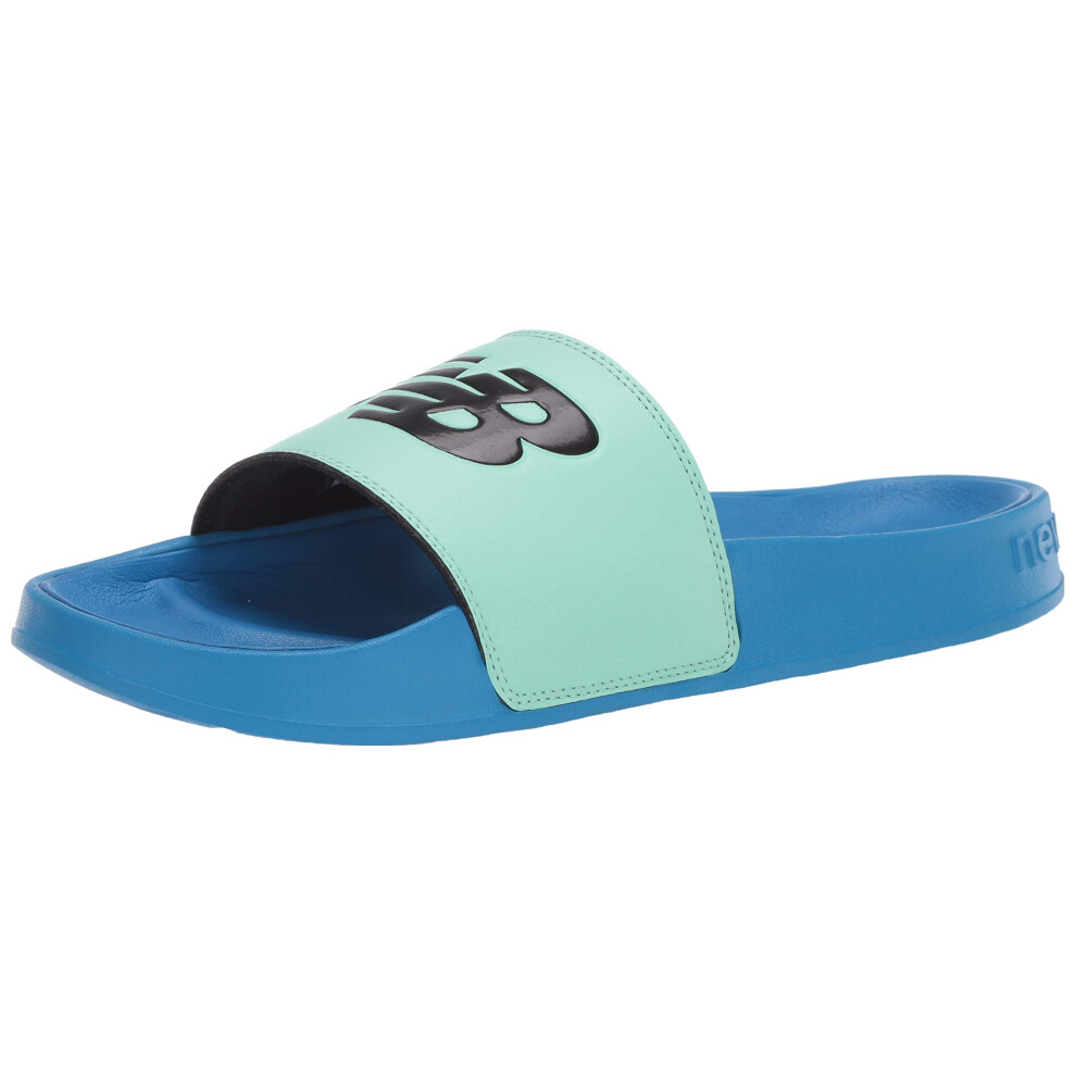 New Balance Men's 200 V1 Slide Sandal  Neo Mint/Black/Vision Blue  5