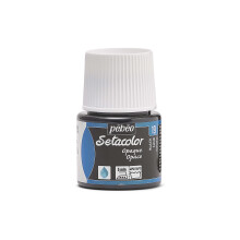 Peinture tissu - PéBéo - Setacolor opaque - Noir - 45 ml - Résistante au lavage
