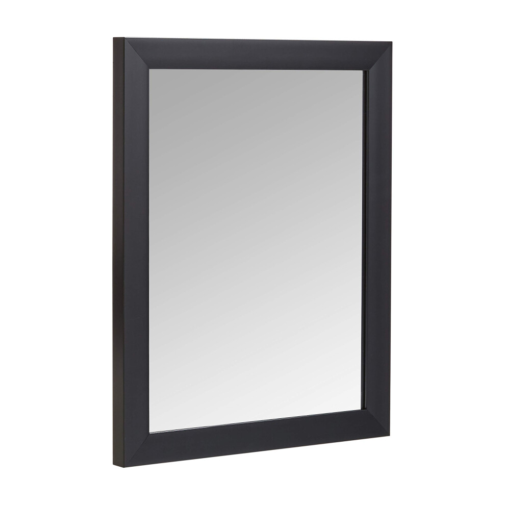 Amazon Basics Rectangular Wall Mirror 16 x 20 - Standard Trim  Black