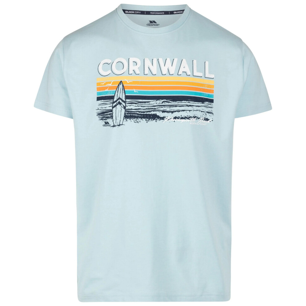 (XS, Seafoam) Trespass Mens Akkul T-Shirt