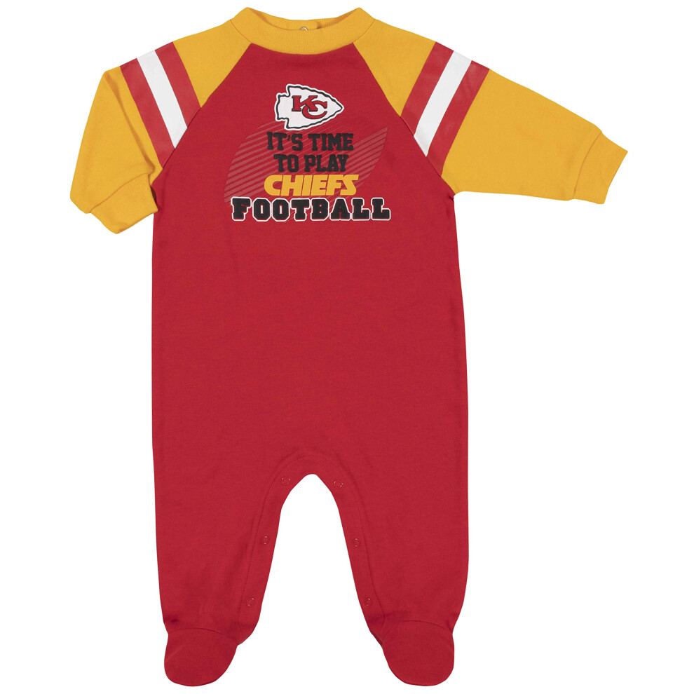 Gerber Unisex Baby NFL Footed Sleep and Play  Team Color  3-6 Months