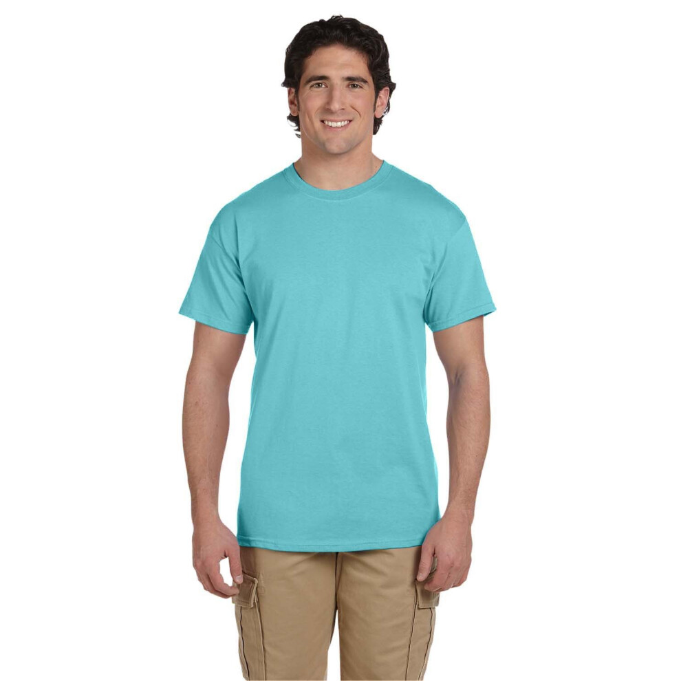 Fruit of the Loom 5 oz  100 Heavy cotton HD T-Shirt  2XL  Scuba Blue