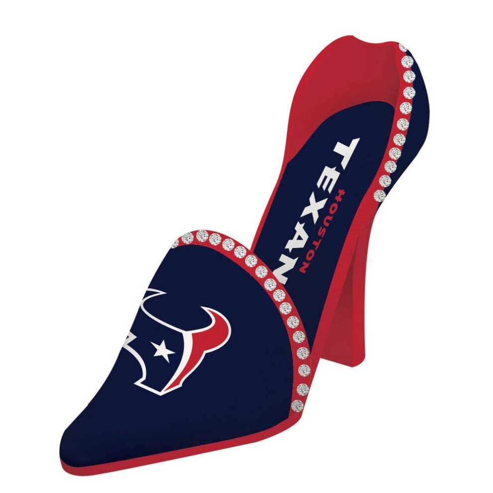 NFL Houston Texans High Heel Wine Bottle Holder  Small  Multicolored