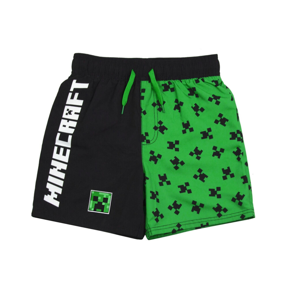 Minecraft Boys Creeper Swim Shorts