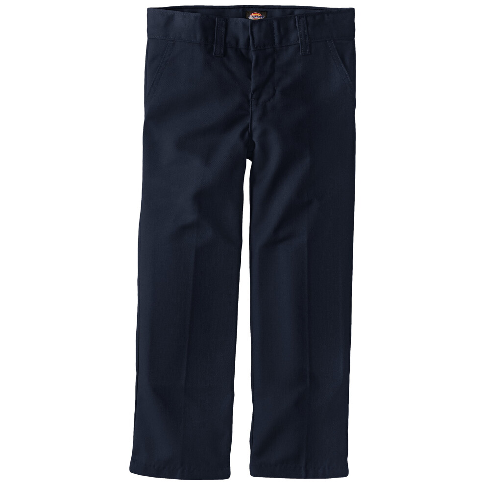 Dickies Little Boys' Uniform Flex Waist Flat Front Pant  Dark Navy  7