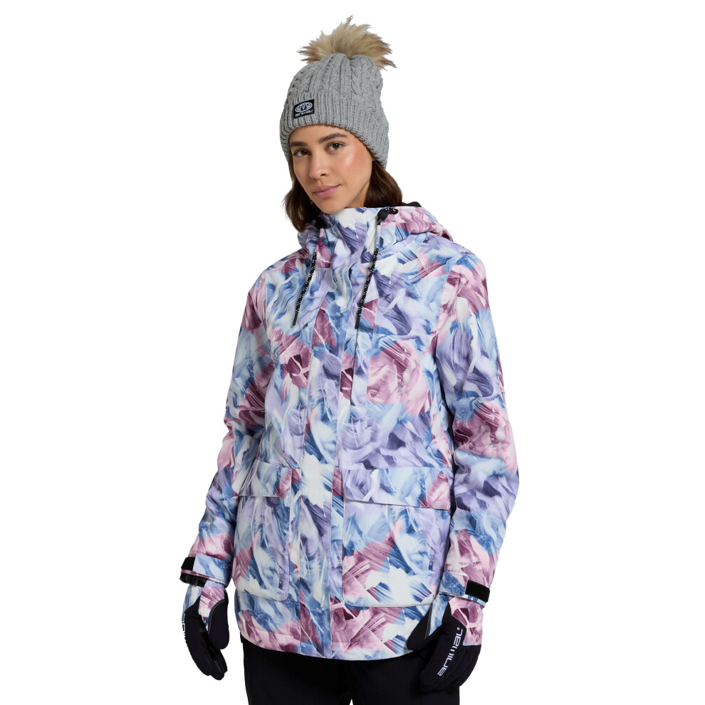 (6 UK, Light Pink) Animal Womens/Ladies Tignes Printed Ski Jacket