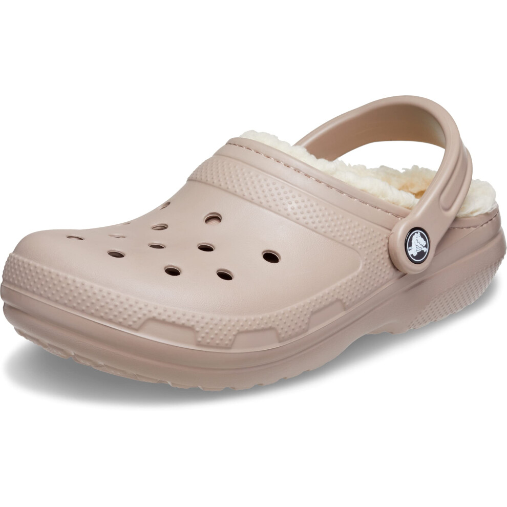 crocs Unisex classic Lined clog MushroomBone Mens 8  Womens 10 Medium