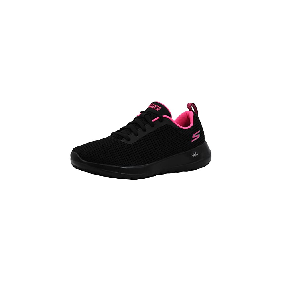 Skechers Women's Go Walk Joy Upturn Sneaker  Black/Hot Pink  7.5 M US