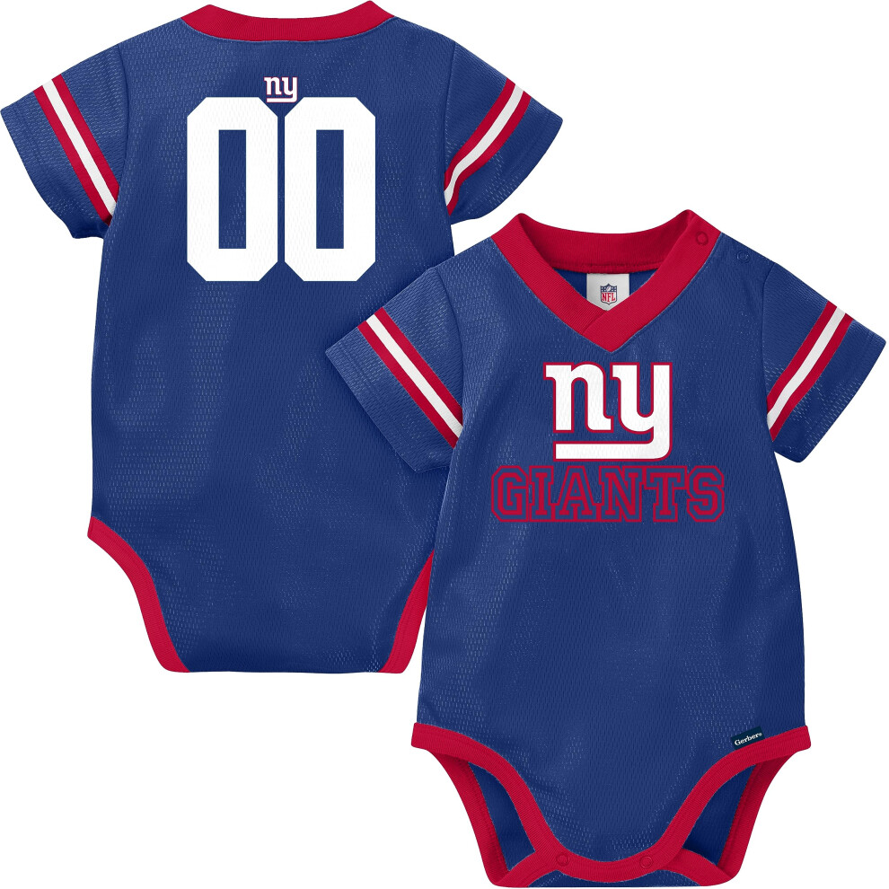 Gerber Unisex Baby NFL Jersey Onesie Bodysuit  Team Color  3-6 Months