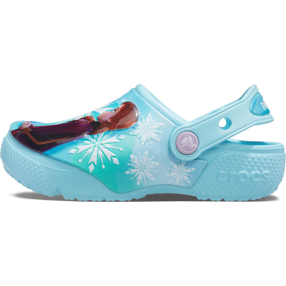 crocs Kids Disney clog  frozen 2 Shoes for girls  ice blue  5 Toddler