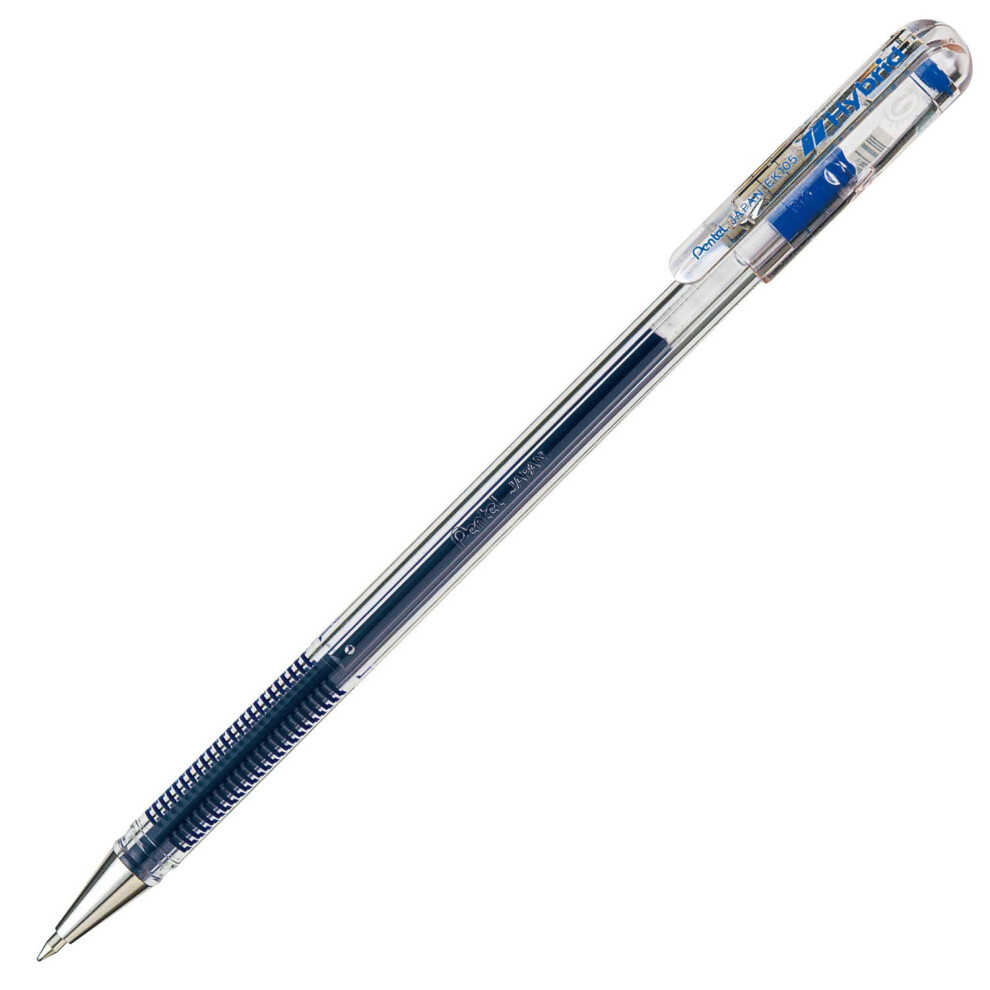 Pentel Gel Ballpoint Pen Hybrid EK105  0.5mm Tip  Blue Ink (EK105-GC)