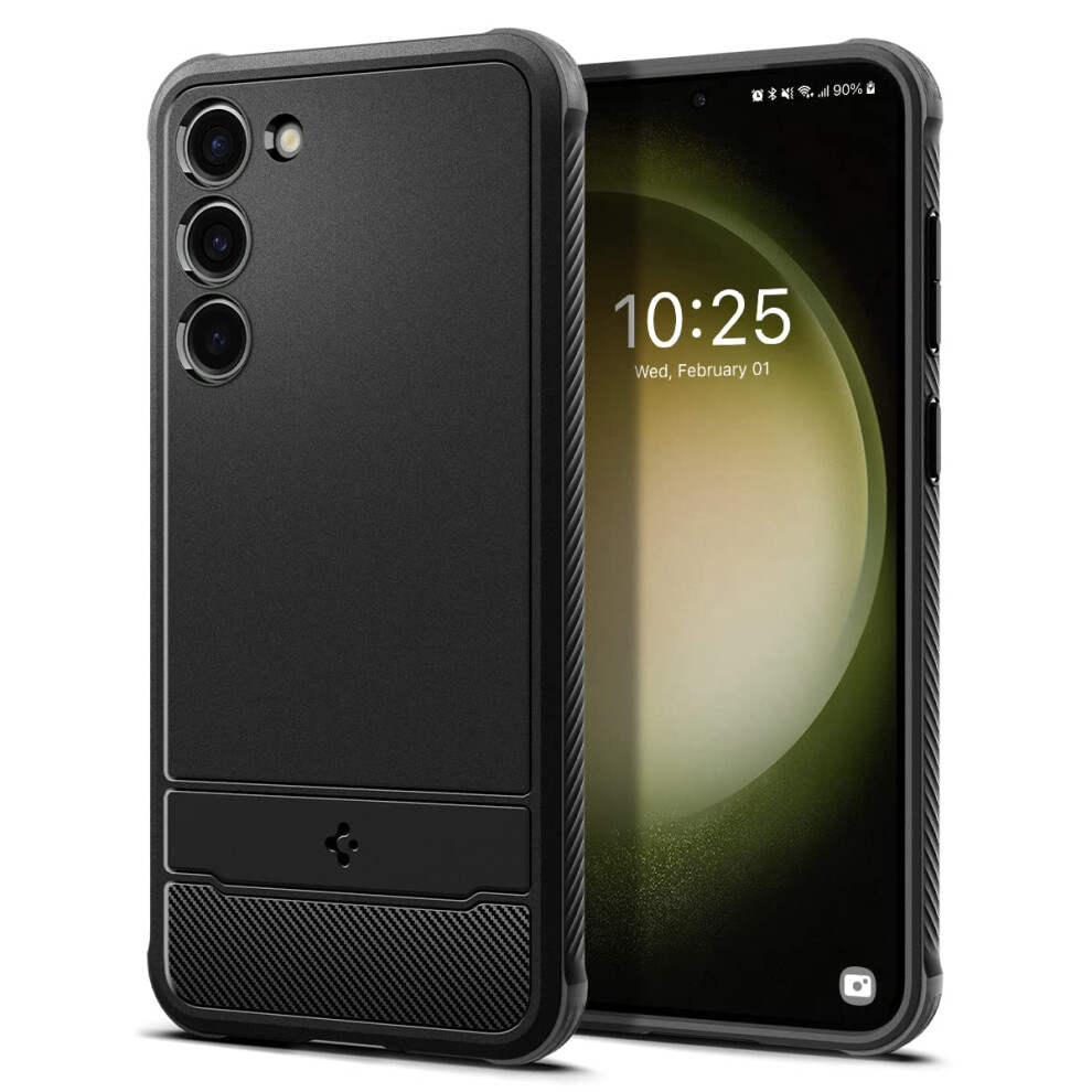 Spigen Rugged Armor Designed for galaxy S23 case (2023) - Matte Black