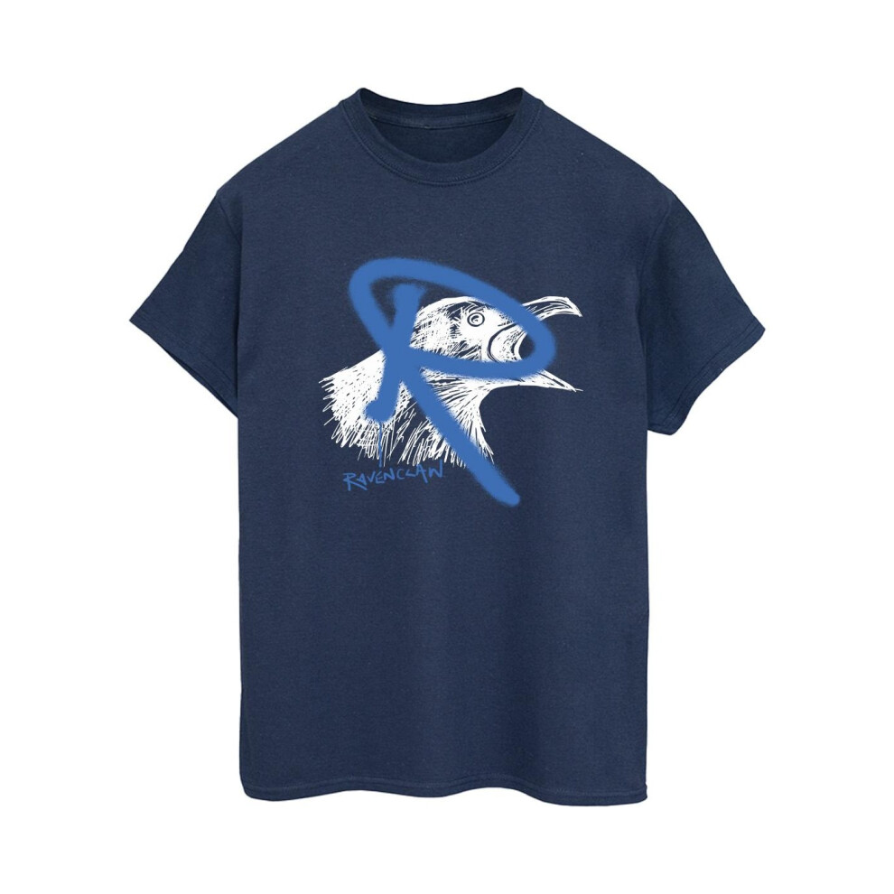 Ravenclaw Pop Spray Cotton Boyfriend T-Shirt