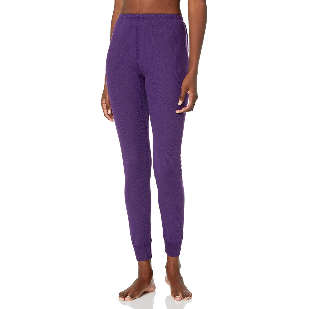 Fruit of the Loom Women's Micro Waffle Thermal Bottom  Medium  Violet