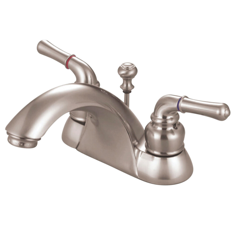 Robinet De Salle De Bain Central Kingston Brass KB2628 De 4 Po, Nickel Bross?-image