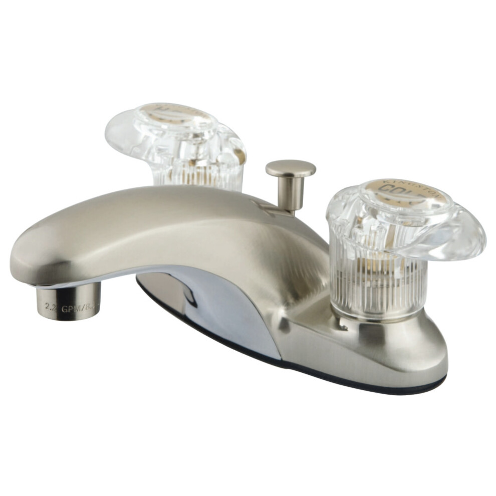 Kingston Brass KB6158 4 in. Centerset Bathroom Faucet  Brushed Nickel