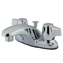 Robinet de salle de bain central Kingston Brass KB620 de 4 po, chrome poli
