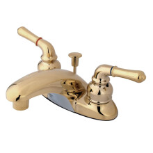 Kingston Brass GKB622 4 tum. Centerbadkran, Polerat Mässing
