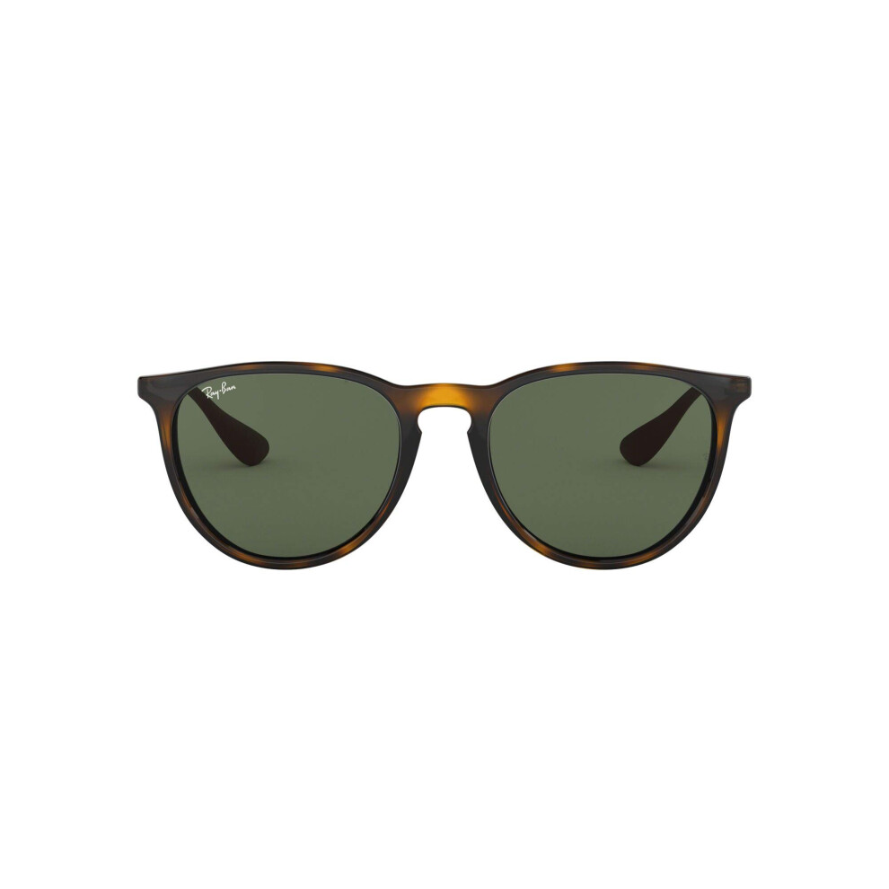 Ray-Ban RB4171 Erika Round Sunglasses  Light Havana/Dark Green  54 mm