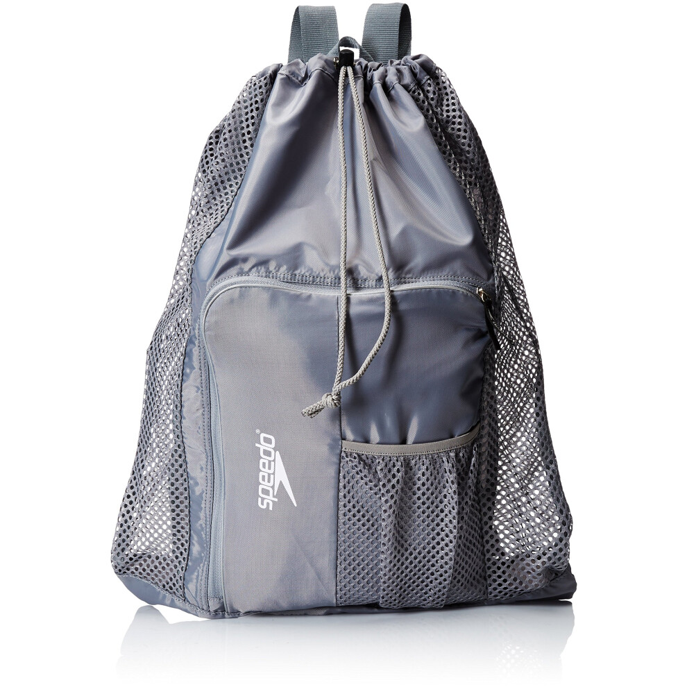 Speedo Unisex-Adult Deluxe Ventilator Mesh Equipment Bag   Frost Grey