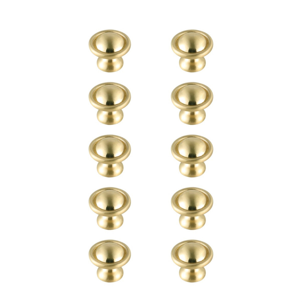 Lot de 10 boutons en forme de champignon en or bross    de 1,2 po de diam   tre Kadea