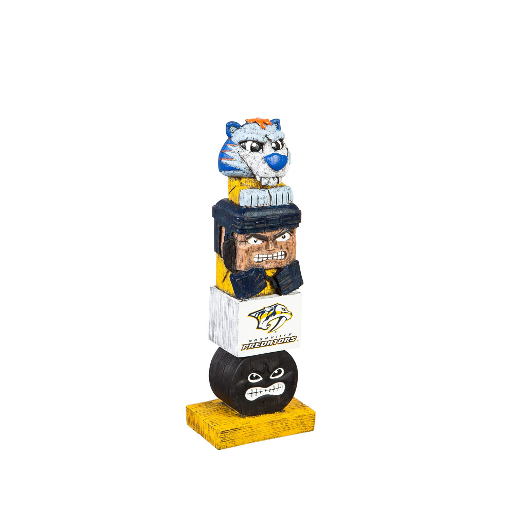 Team Sports America Nashville Predators Tiki Team Totem Garden Statue