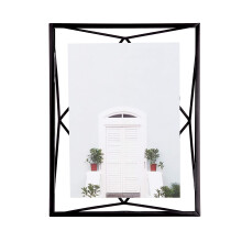 Umbra Prisma Picture Frame 5x7 Photo Display for Desk or Wall Black