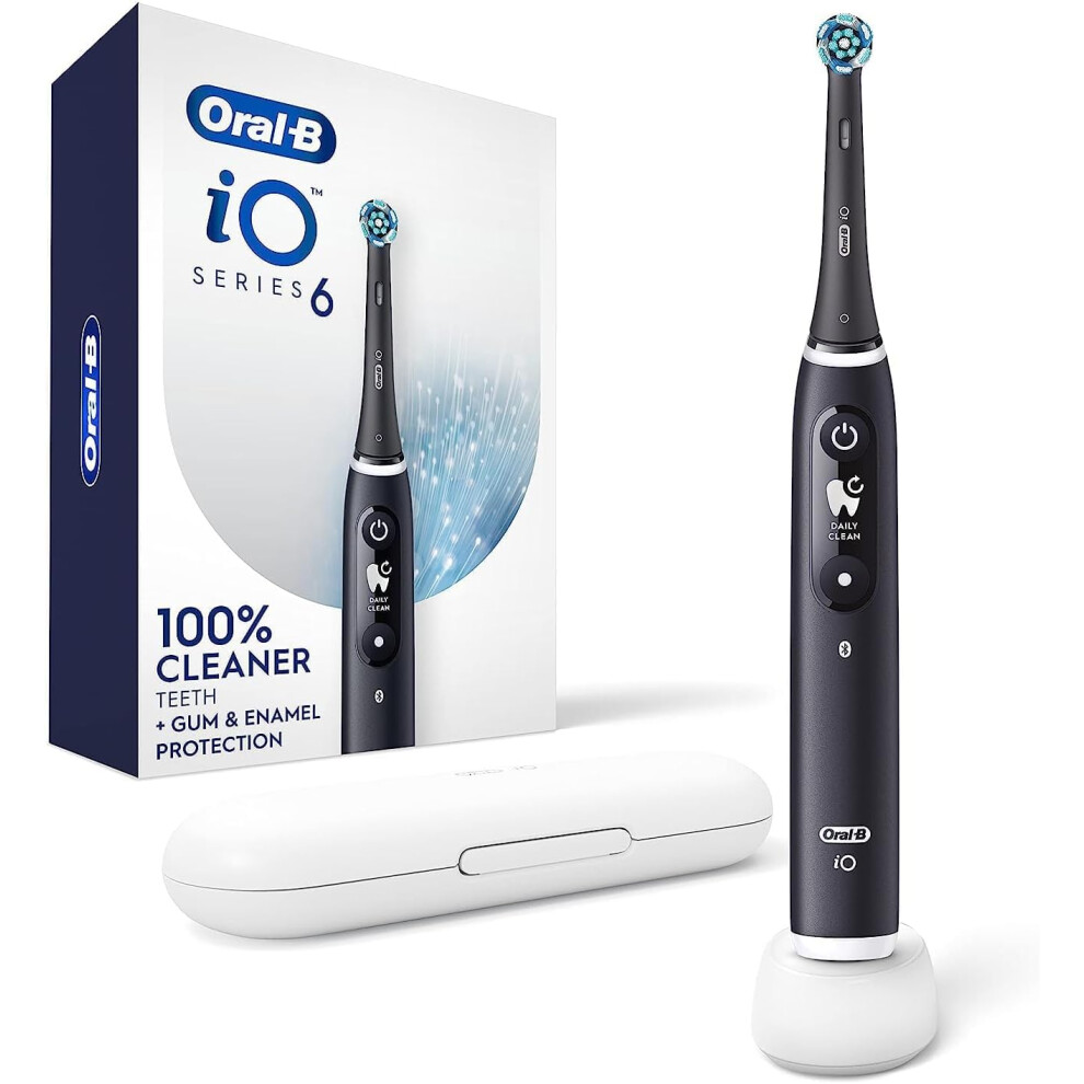 Oral-B iO Series 6 Electric Toothbrush with (1) Brush Head  Black Lava-image-OPC-PFKKW2N-NEW