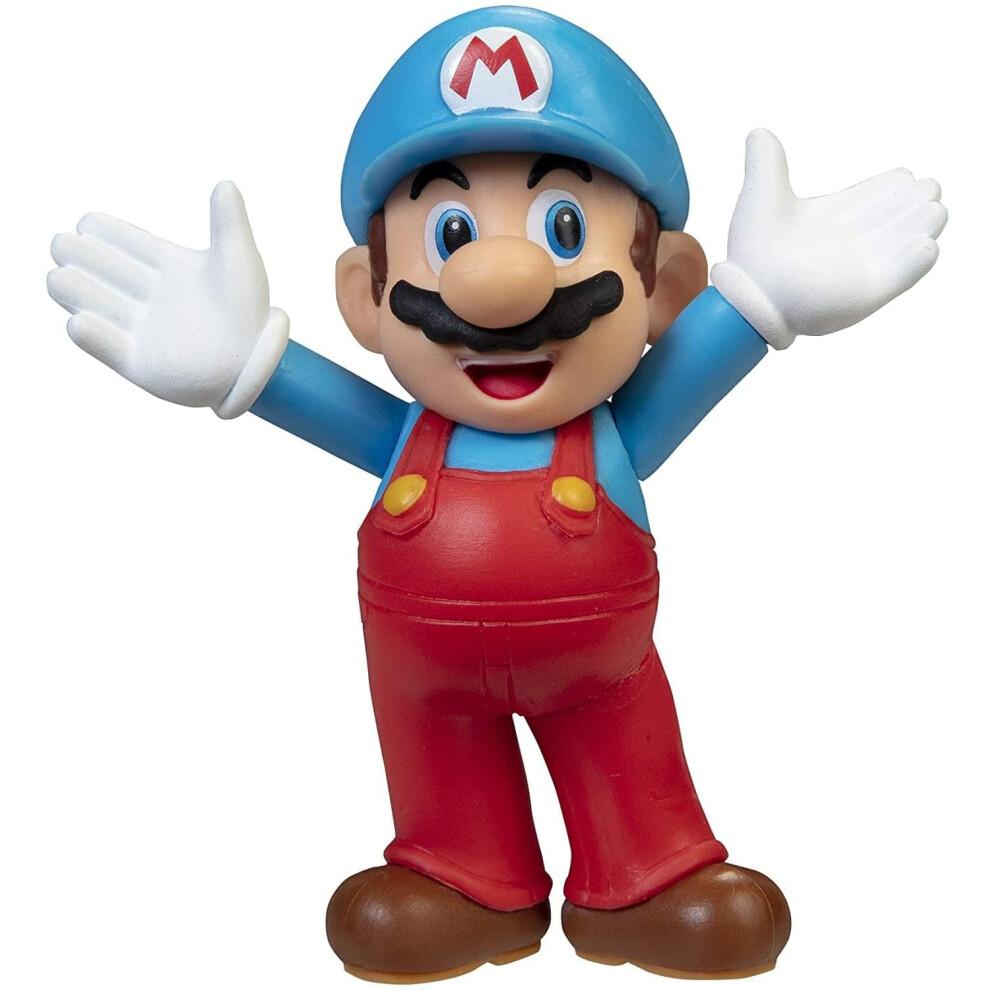 SUPER MARIO Action Figure 2.5 Inch Ice Open Arms Mario Collectible Toy