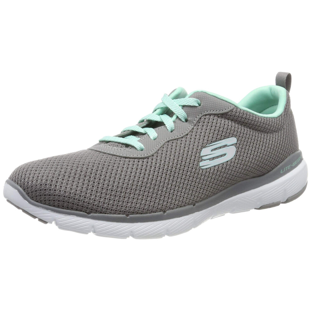 Skechers Womens Flex Appeal 30-First Insight Sneaker  greyMint  6 M US