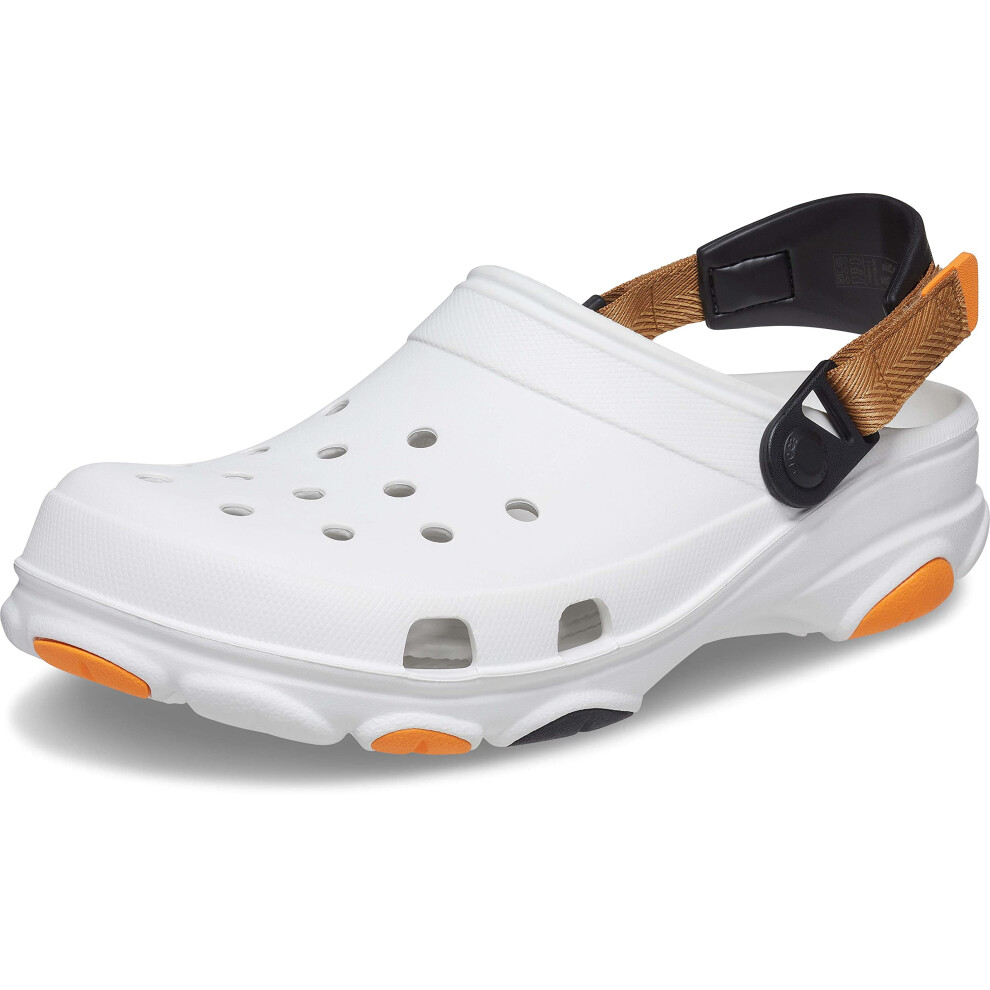 crocs Unisex-Adult classic All Terrain clogs  WhiteMulti  4 Men6 Women