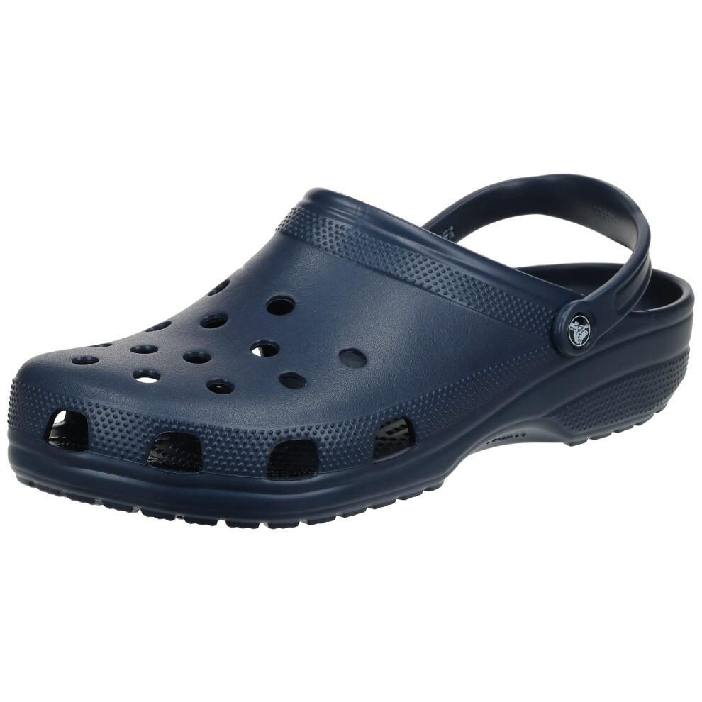 Crocs Unisex-Adult Classic Clogs (Best Sellers)  Navy  17 Men/19 Women