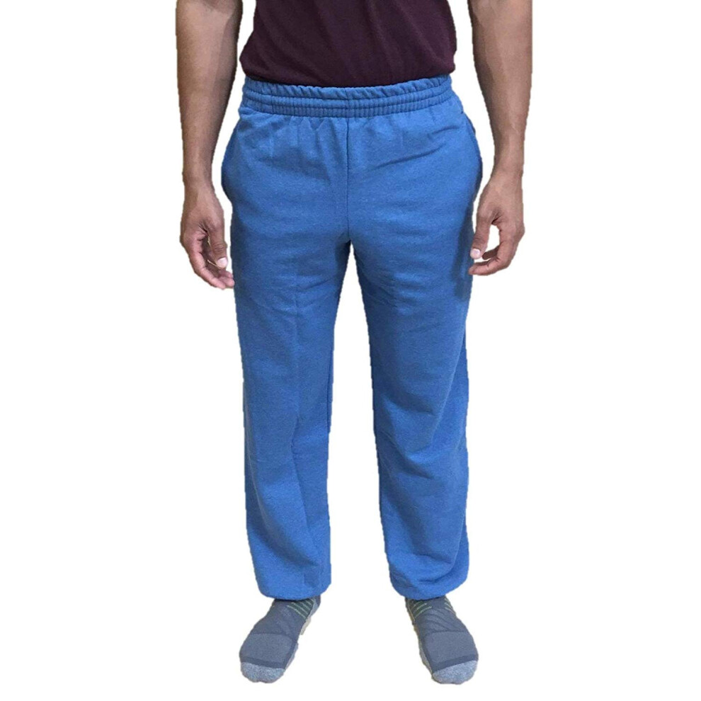 Fruit of the Loom Mens Elastic Bottom Sweatpant XXX-Large Blue My Mind