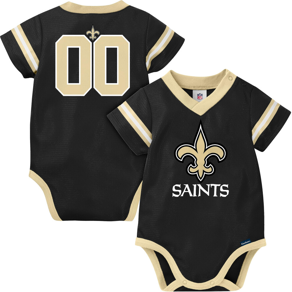 Gerber Unisex Baby NFL Jersey Onesie Bodysuit  Team Color  6-12 Months