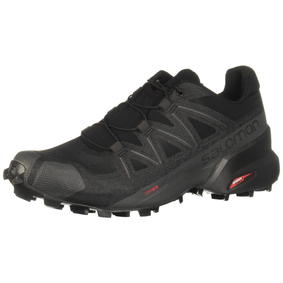 Salomon Speedcross 5 Trail Running Shoes for Men  BlackBlackPhantom  8