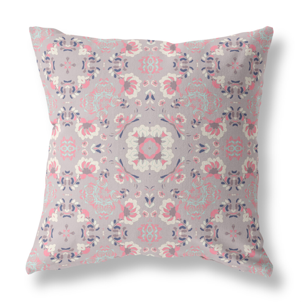 Coussin En Daim Soufflé Et Fermé Love And Liberty Avec Insert En Rose PâLe-image